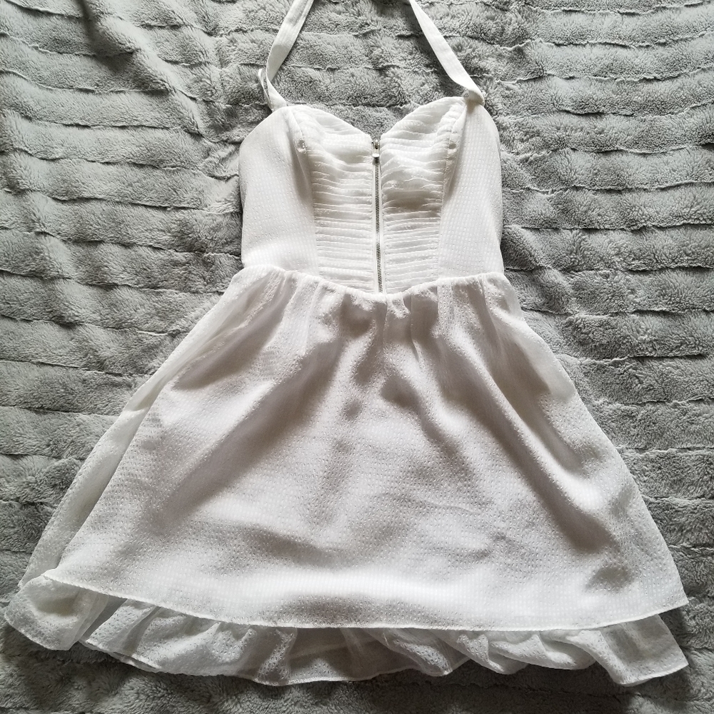 GUESS halter dress with sweetheart neckline